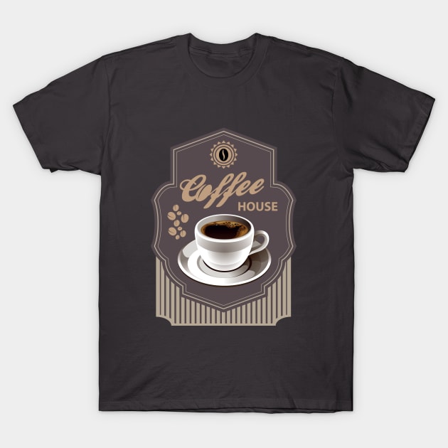 Vintage coffee cup T-Shirt by Muse